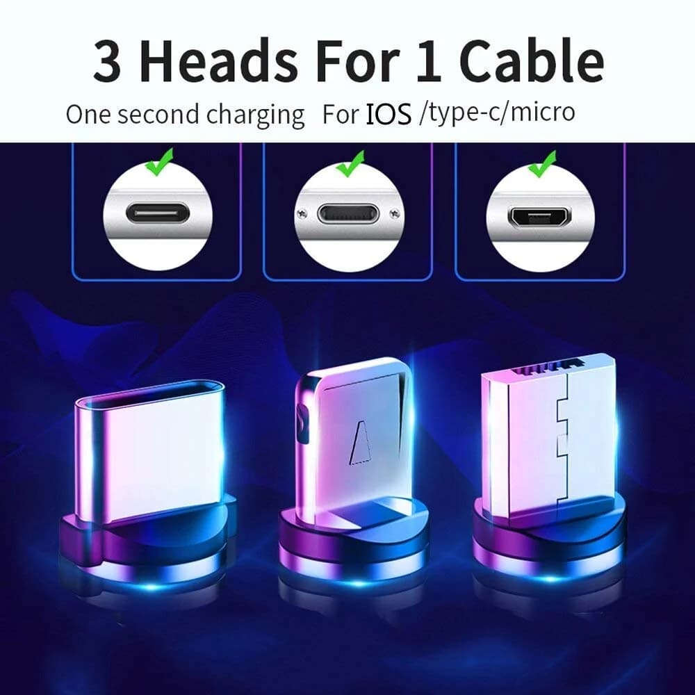 Magnetic Fast Charging Cable with Status Light