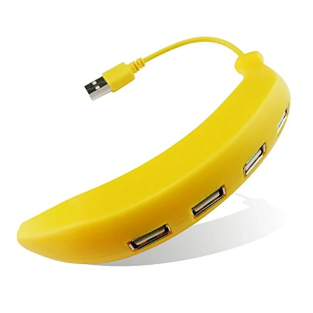 Quirky 4-Port USB 2.0 Hub with Cute Design, Sturdy Build Quality